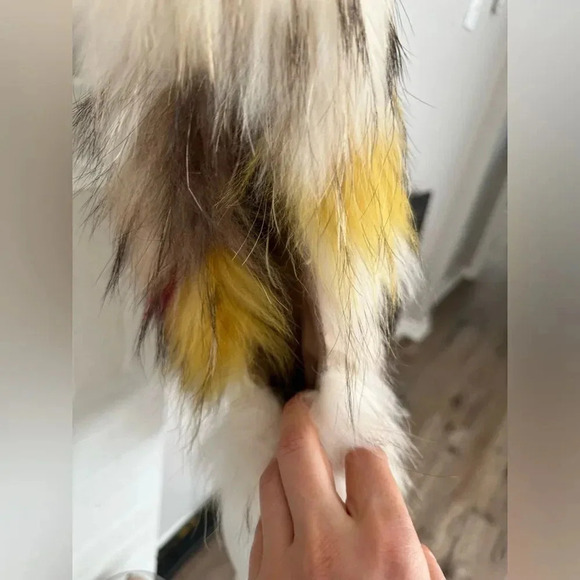 BCBG Runway Vest Fur Size S-M - Picture 11 of 11